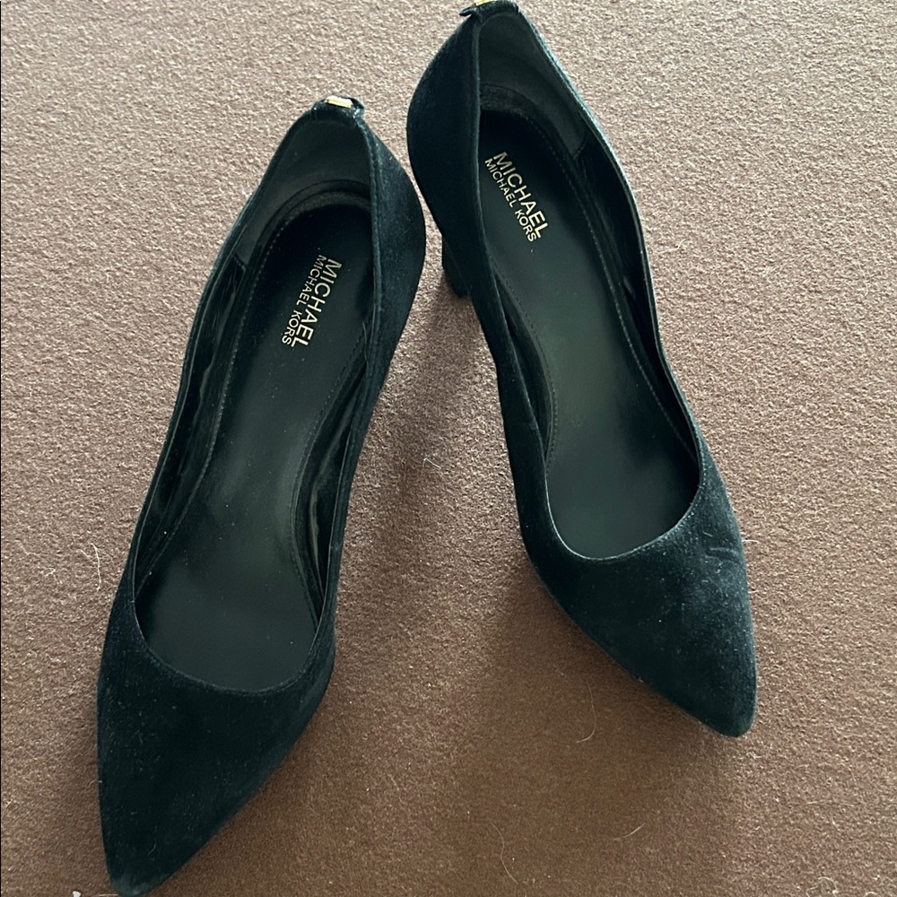 Michael Kors Black suede Heels